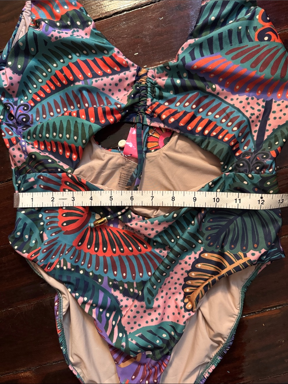 NWT Farm Rio one-piece Swimsuit Size L - Picture 8 of 10
